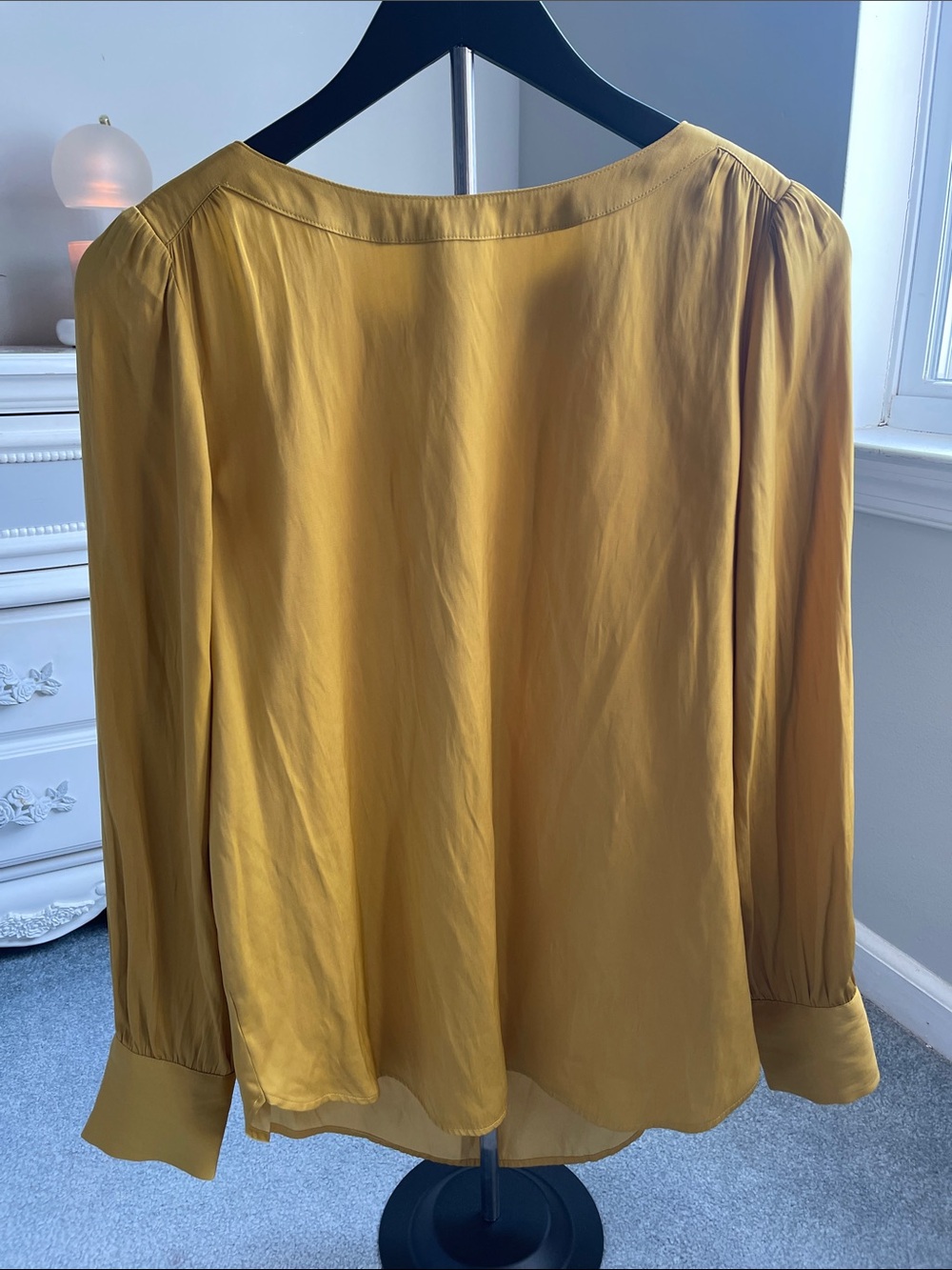 LOFT Mustard Yellow Long-Sleeve Blouse